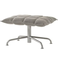 Woodnotes K fotpall, smal, stjärnbotten, sten/svart