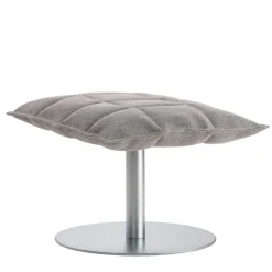 Woodnotes K fotpall, smal, basplatta, sten/svart