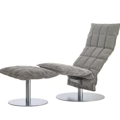 Woodnotes K fotpall, smal, basplatta, sten/svart