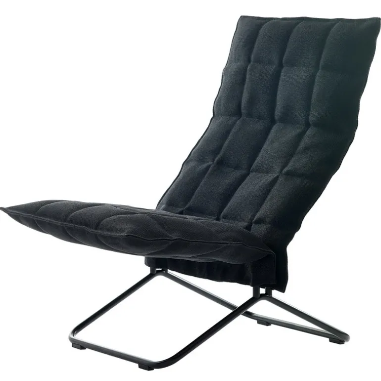 Woodnotes K stol, smal, matt svart tubulär, svart