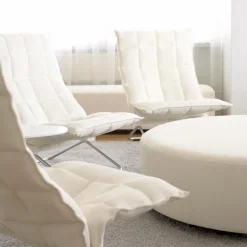 Woodnotes K stol, vid, tubulär, sten/svart