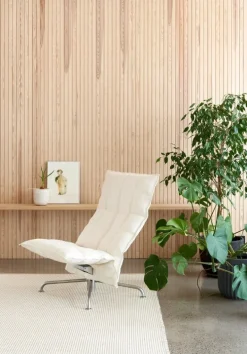 Woodnotes K-stol, smal, svängbar stjärnbas, sten/vit