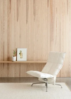 Woodnotes K-stol, smal, svängbar stjärnfot, sten/svart