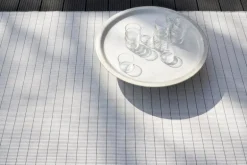 Woodnotes Line In-Out matta, pärlgrå - grafit