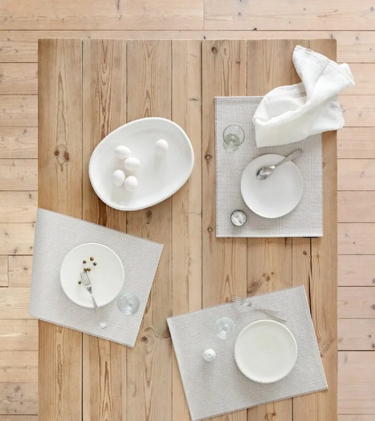 Woodnotes Morning bordstablett, 35 x 45 cm, set om 4, vit - sten