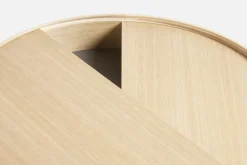 Woud Arc soffbord 89 cm, vitpigmenterad ek