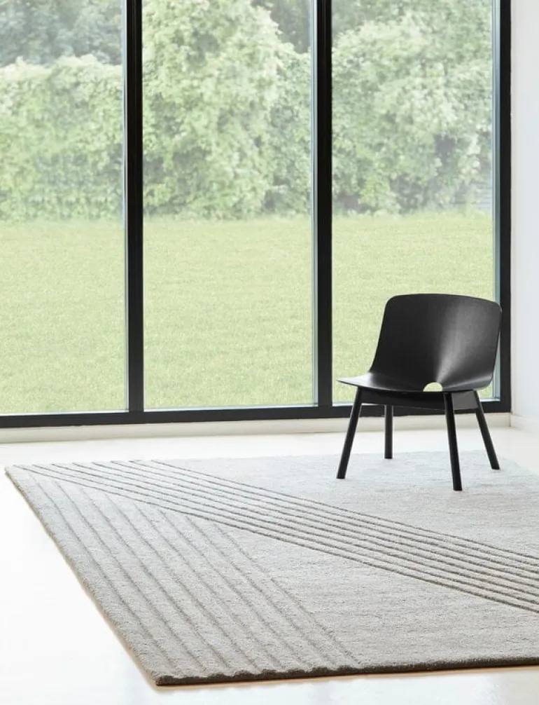 Woud Kyoto matta, 200 x 300 cm, grå