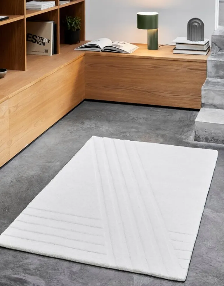 Woud Kyoto matta, 90 x 140 cm, off white