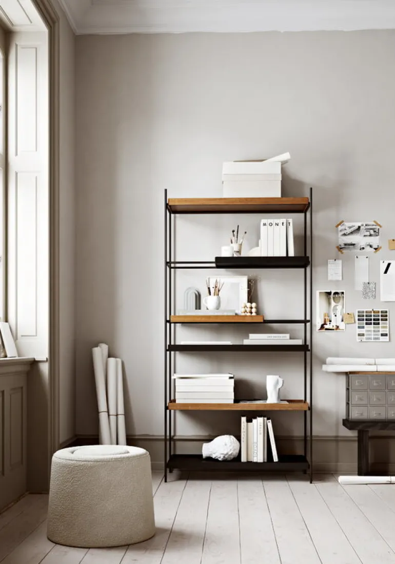 Woud Praline sittpuff/fotpall, 52 cm, Alpine 01 Natural