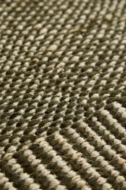 Woud Rombo matta 90 x 140 cm, grön