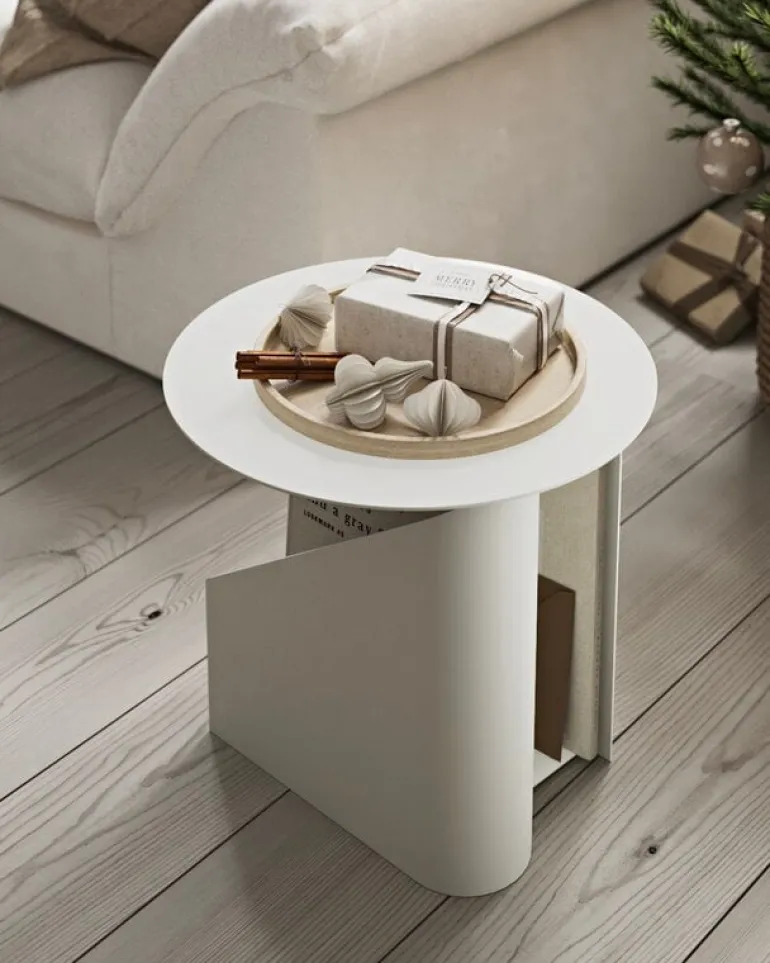 Woud Sentrum sidobord, varm grå