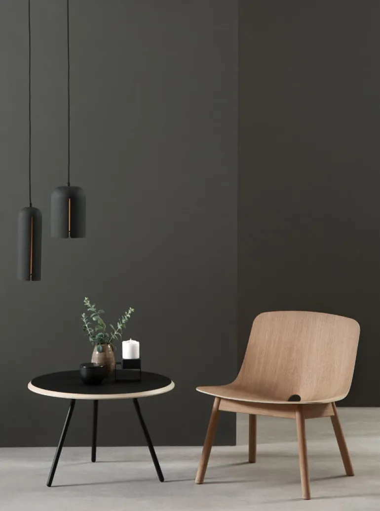 Woud Soround soffbord, 60 cm, kolsvart nanolaminat