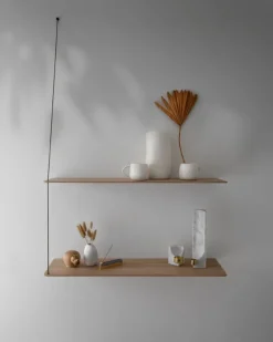 Woud Stedge tilläggshylla 60 cm, vitpigmenterad lackad ek