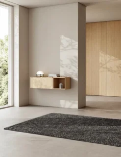 Woud Tact matta, 170 x 240 cm, antracitgrå