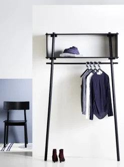 Woud Töjbox klädhängare, stor, svart