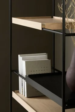 Woud Tray hög hylla, 1+2 ek - 1+2 svart