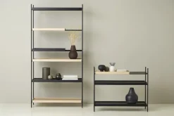 Woud Tray hög hylla, 1+2 ek - 1+2 svart