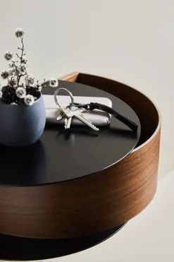 Woud Wallie väggskåp, valnöt - svart