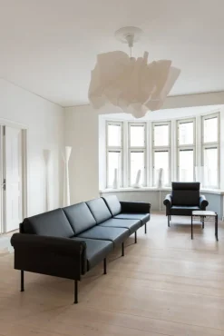 Yrjö Kukkapuro Ateljee loungefåtölj, svart - svart läder